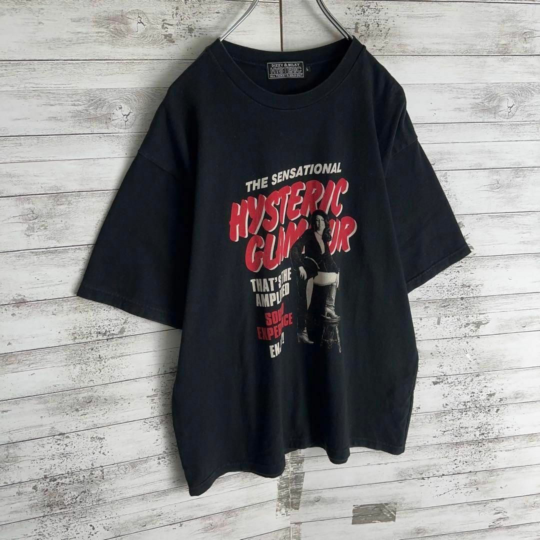 HYSTERIC GLAMOUR(ヒステリックグラマー)の9407【人気Lサイズ】ヒステリックグラマー☆ヒスガール定番カラーtシャツ　美品 メンズのトップス(Tシャツ/カットソー(半袖/袖なし))の商品写真