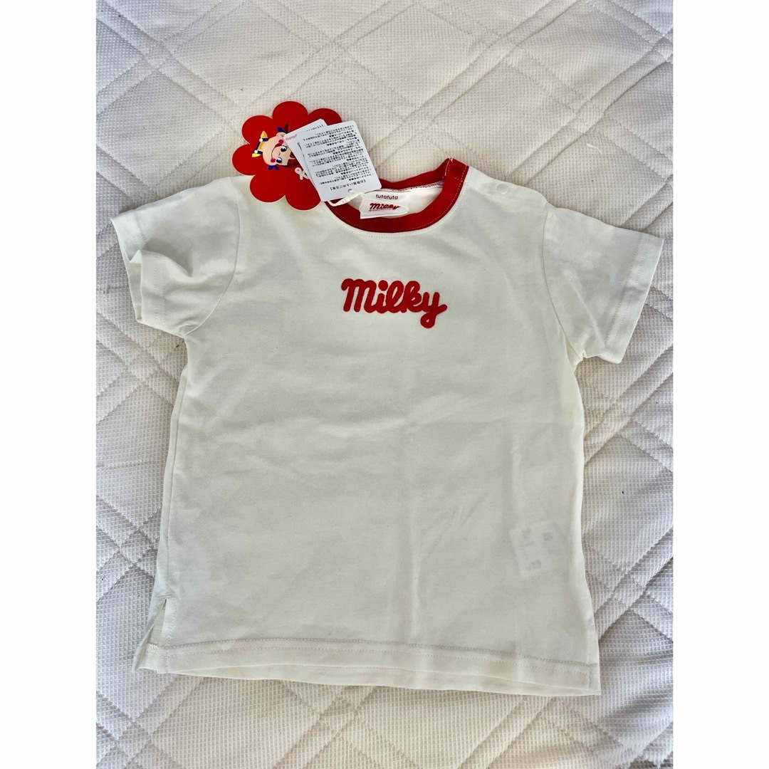 futafuta(フタフタ)のバースデイ　futafuta×milky Tシャツ　95cm キッズ/ベビー/マタニティのキッズ服男の子用(90cm~)(Tシャツ/カットソー)の商品写真