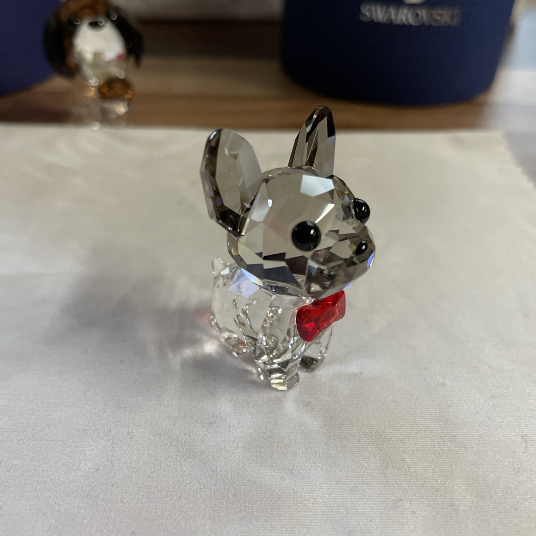 SWAROVSKI(スワロフスキー)のSWAROVSKI PUPPY DOG 2体 インテリア/住まい/日用品のインテリア小物(置物)の商品写真