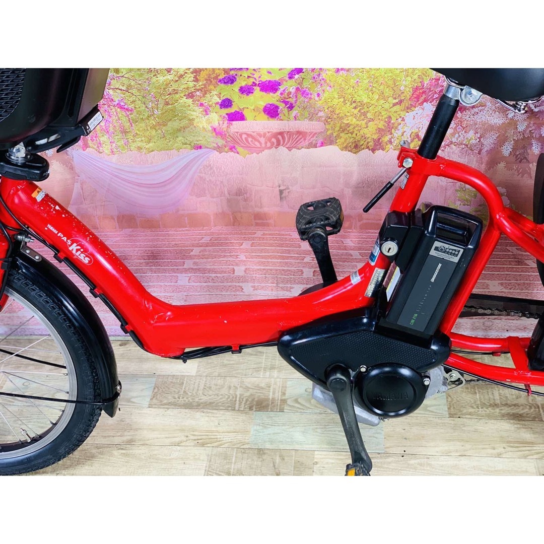 ヤマハ(ヤマハ)の9006ヤマハ3人乗り20インチ子供乗せ電動アシスト自転車 スポーツ/アウトドアの自転車(自転車本体)の商品写真