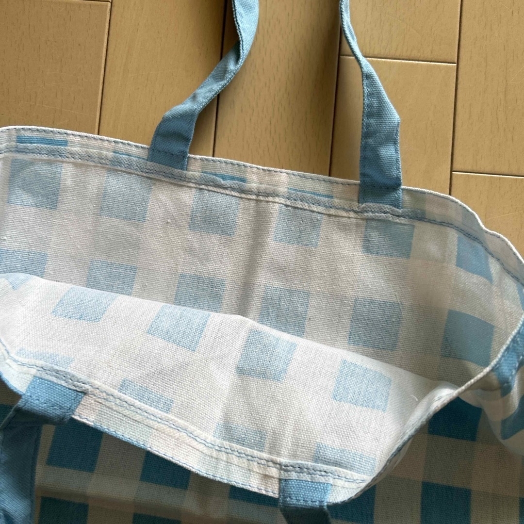 新品　INGNI 水色ギンガムバッグ レディースのバッグ(エコバッグ)の商品写真