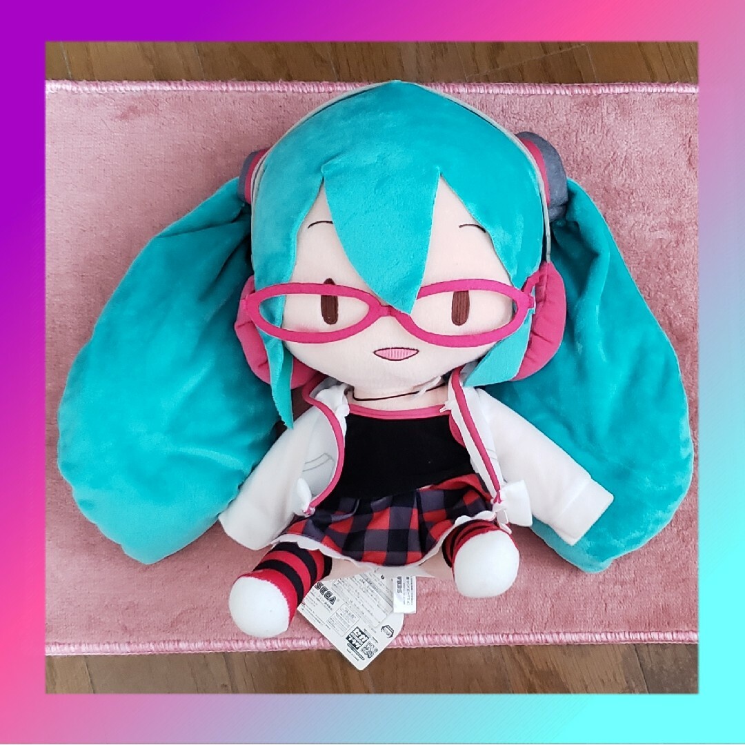 【グッズ】初音ミク 🎧 ぬいぐるみ エンタメ/ホビーのおもちゃ/ぬいぐるみ(ぬいぐるみ)の商品写真