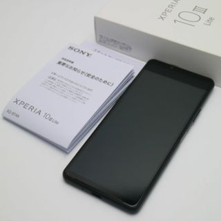 ソニー(SONY)の超美品 SIMフリー Xperia 10 III Lite XQ-BT44 ブラック M555(スマートフォン本体)