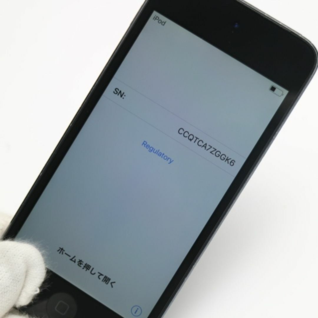 iPod(アイポッド)の中古 iPod touch 第6世代 16GB スペースグレイ M555 スマホ/家電/カメラのオーディオ機器(ポータブルプレーヤー)の商品写真