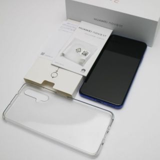 超美品 SIMフリー HUAWEI nova 5T クラッシュブルー  M555