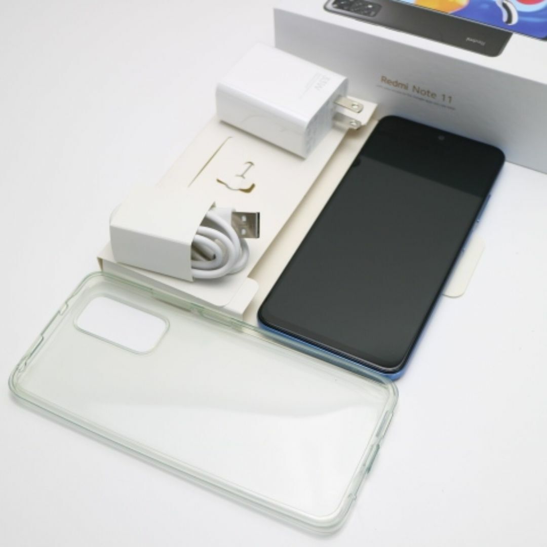 新品同様 SIMフリー Redmi Note 11 トワイライトブルー M555 スマホ/家電/カメラのスマートフォン/携帯電話(スマートフォン本体)の商品写真