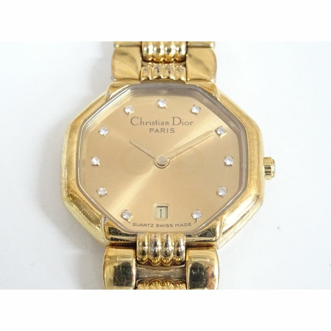 Christian Dior(クリスチャンディオール)のM天106 / Chritian Dior ディオール 腕時計 クォーツ デイト レディースのファッション小物(腕時計)の商品写真