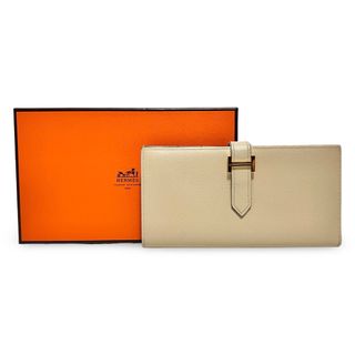 エルメス(Hermes)のHERMES エルメス べアンスフレ 長財布 エプソン ベージュ ゴールド金具(財布)