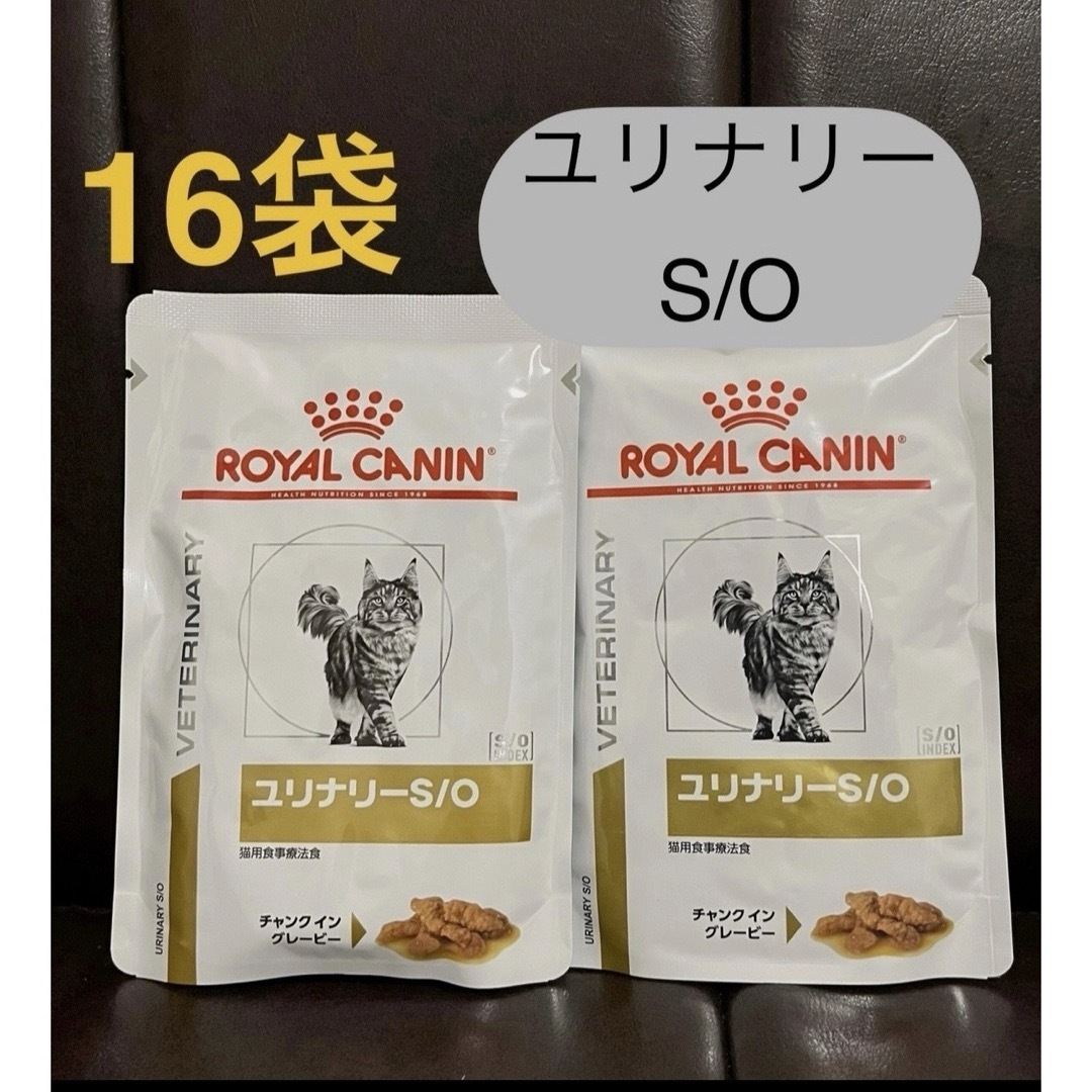ROYAL CANIN(ロイヤルカナン)のロイヤルカナン猫 ユリナリーS/O チャンクイングレービー 85g×16袋 その他のペット用品(ペットフード)の商品写真