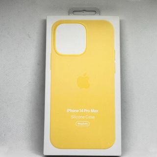 新品-純正互換品iPhone14ProMaxシリコンケース-カナリアイエロー(iPhoneケース)