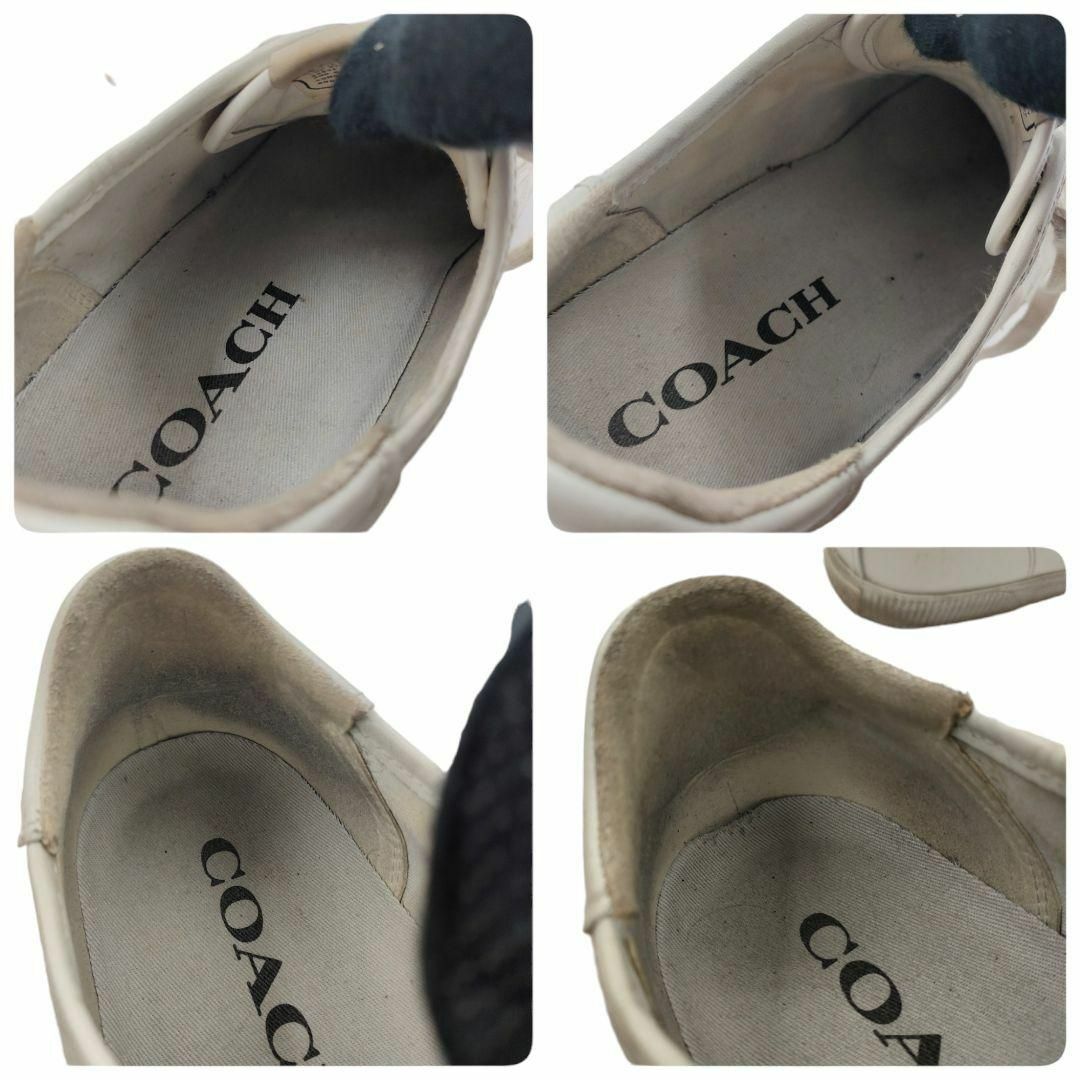 COACH(コーチ)のCOACH コーチ ローカット スニーカー 靴 レザー ホワイト系 メンズの靴/シューズ(スニーカー)の商品写真