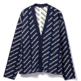 Balenciaga - バレンシアガ/BALENCIAGA ニット アパレル メンズ カーディガン NAVY/WHITE 736248-T3233-8502 _0410ff