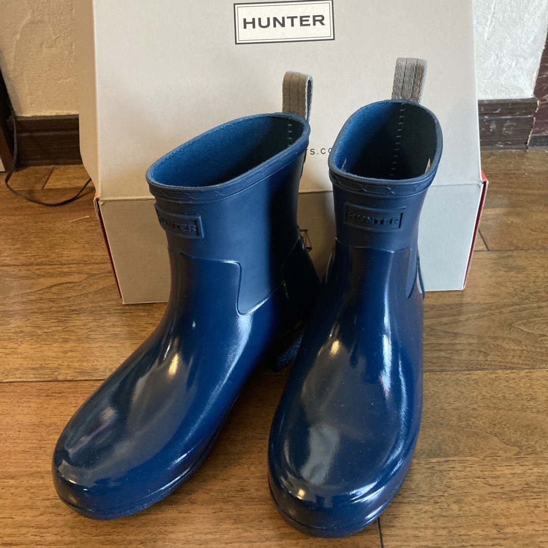 HUNTER(ハンター)の美品　HUNTER レインブーツ　箱付き レディースの靴/シューズ(レインブーツ/長靴)の商品写真