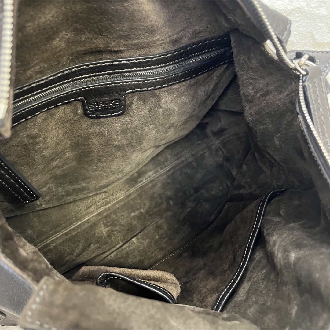 【美品】ヒロフ　HIROFU  シボレザー　2wayバッグ　デュオL ハンド レディースのバッグ(ハンドバッグ)の商品写真