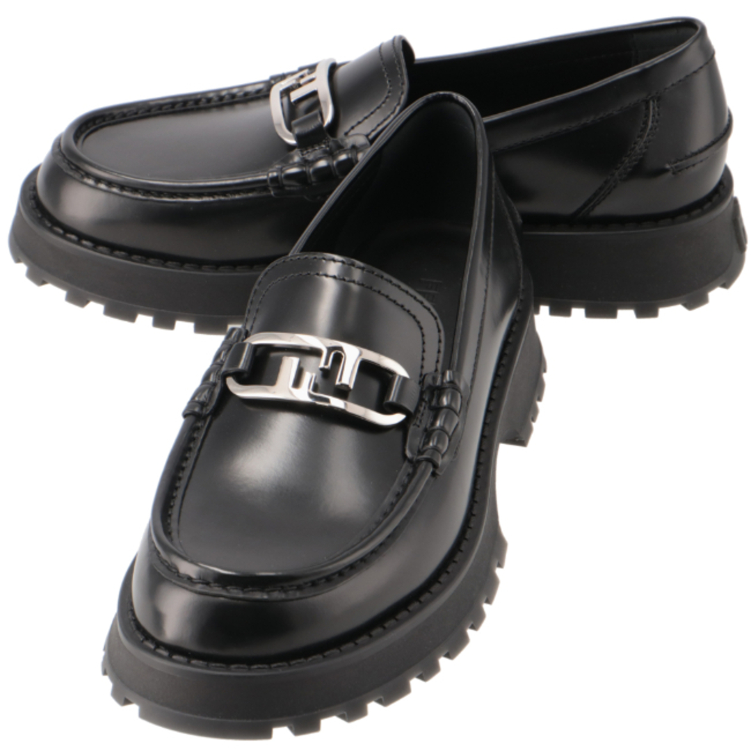 FENDI(フェンディ)のフェンディ/FENDI シューズ メンズ LOGO LOAFER ローファー BLACK 7D1579-69F-F0QA1 _0410ff メンズの靴/シューズ(ドレス/ビジネス)の商品写真