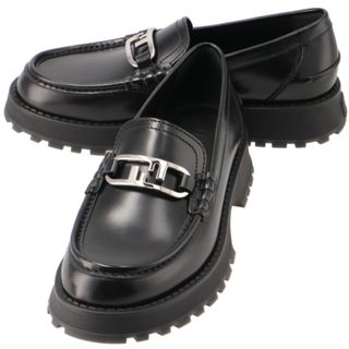 フェンディ(FENDI)のフェンディ/FENDI シューズ メンズ LOGO LOAFER ローファー BLACK 7D1579-69F-F0QA1 _0410ff(ドレス/ビジネス)