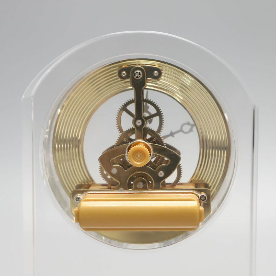 時計 モダン クロック 置時計 ガラス クロック アンティーク 置物 スクエア インテリア/住まい/日用品のインテリア小物(置時計)の商品写真