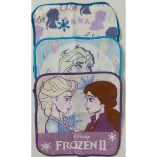 ディズニー(Disney)の未使用☆アナ雪　抗菌タオルハンカチ　ミニ　女の子(その他)