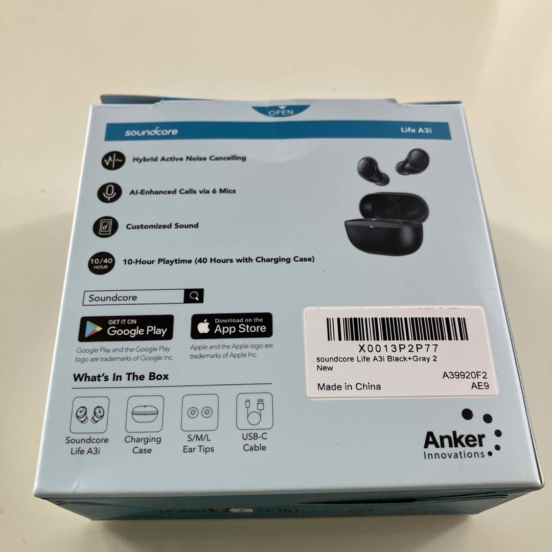 Anker(アンカー)の【訳あり】充電ケースなしAnkerSoundcore Life Dot 3i スマホ/家電/カメラのオーディオ機器(ヘッドフォン/イヤフォン)の商品写真