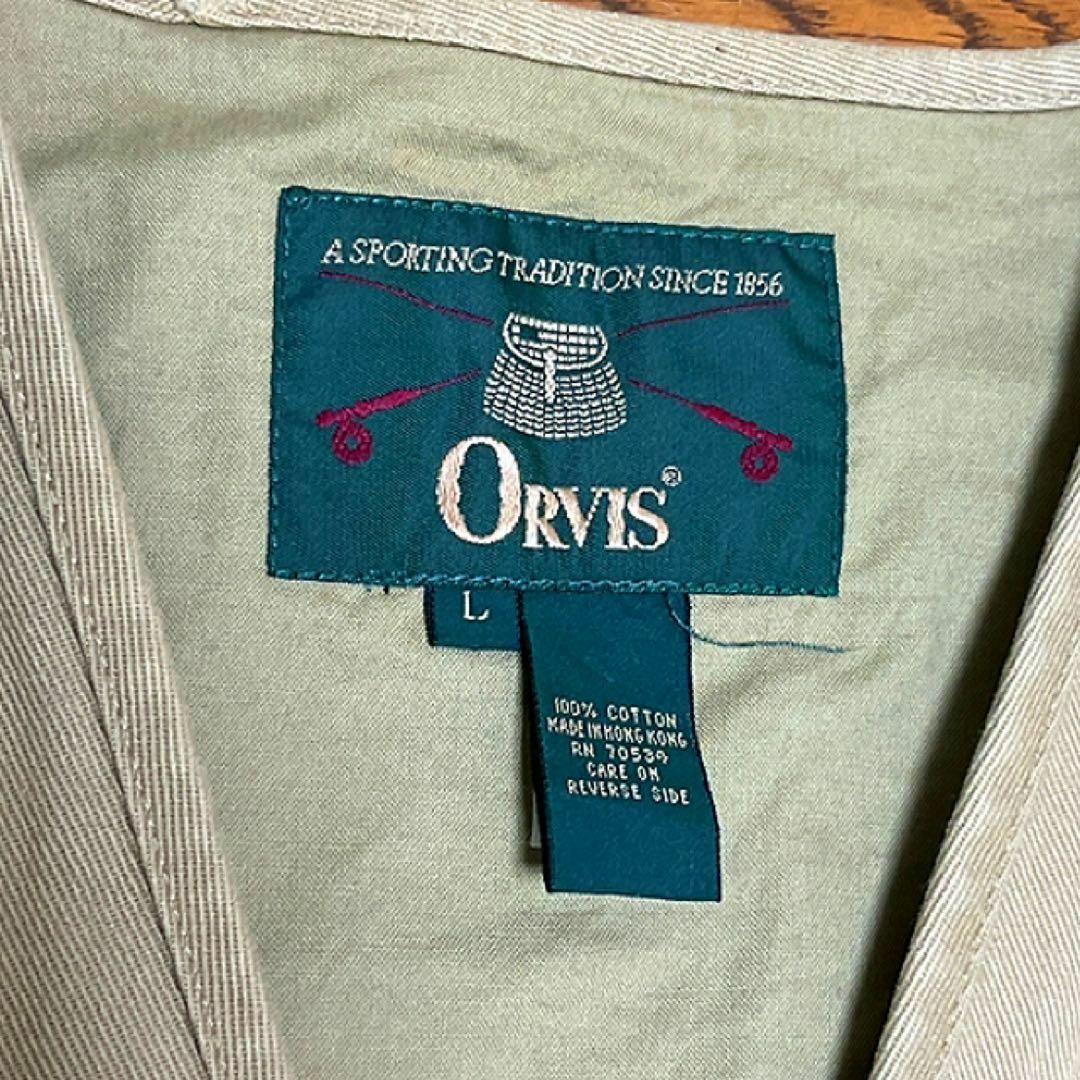 90s ORVIS オービス ベスト ベージュ L メンズのトップス(ベスト)の商品写真