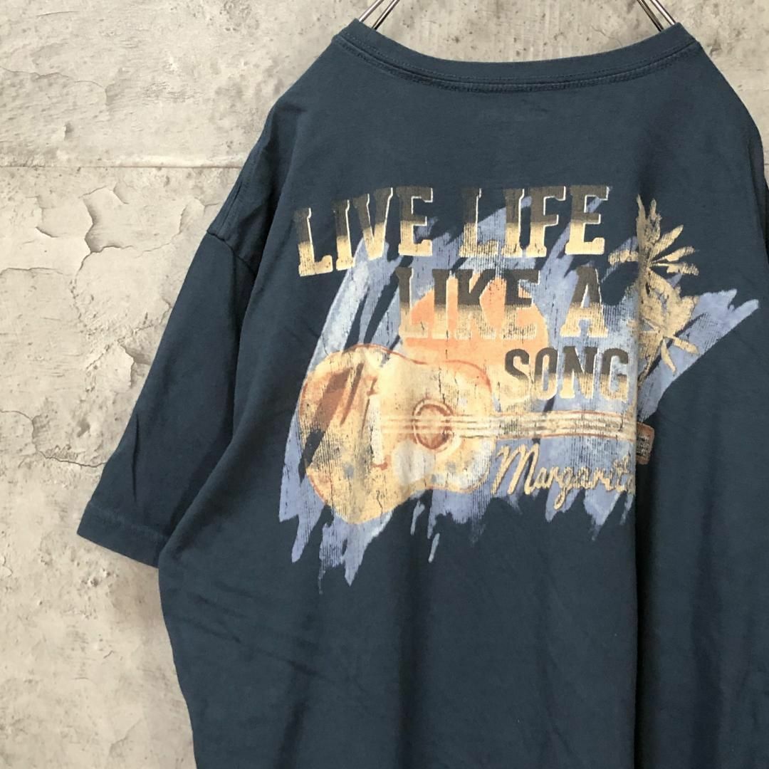 LIVE LIFE バックプリント ギター 胸ポケ 太陽 Tシャツ メンズのトップス(Tシャツ/カットソー(半袖/袖なし))の商品写真