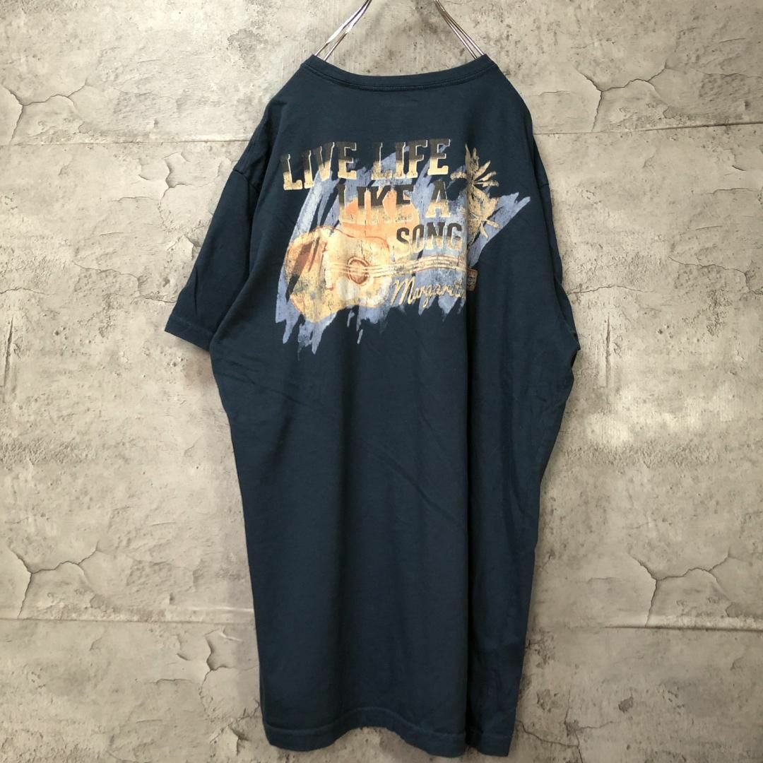 LIVE LIFE バックプリント ギター 胸ポケ 太陽 Tシャツ メンズのトップス(Tシャツ/カットソー(半袖/袖なし))の商品写真