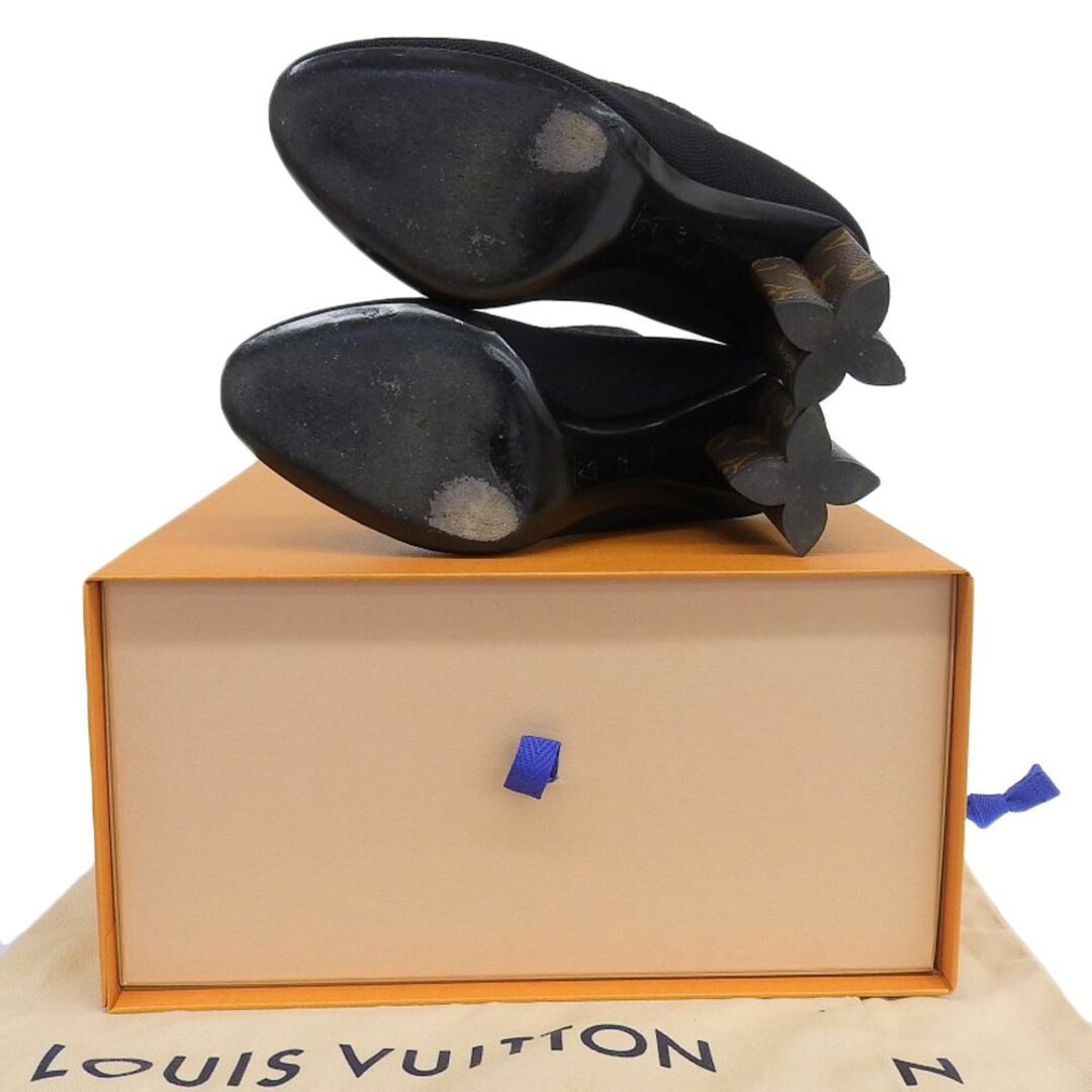 LOUIS VUITTON(ルイヴィトン)のルイヴィトン LOUIS VUITTON ルイヴィトン シルエット・ライン アンクルブーツ シューズ レディース ノワール 37 1A8558 37 レディースの靴/シューズ(その他)の商品写真