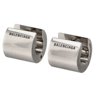 Balenciaga - バレンシアガ/BALENCIAGA ピアス メンズ GARAGE EARRINGS P フープピアス ANTIQUE SILVER 2024年春夏新作 770132-TZ99I-0911