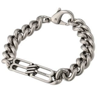 Balenciaga - バレンシアガ/BALENCIAGA ブレスレット メンズ BB ICON GOURMET BRAC チェーンブレスレット ANTIQUE SILVER 2024年春夏新作 718493-TZ99I-0911