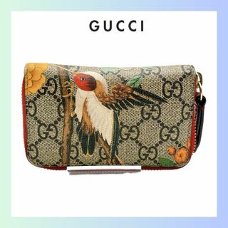 グッチ(Gucci)のGUCCI　コインケース  424897　ミニ財布　ティアン　鳥　GGスプリーム(コインケース)