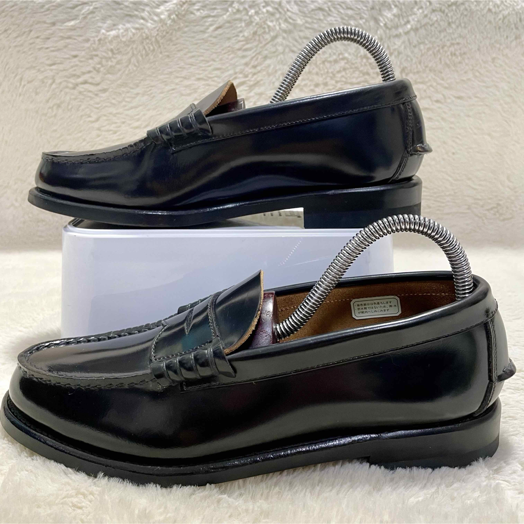 REGAL(リーガル)の美品 REGAL リーガル 2177 コインローファー ブラック 24.0cm メンズの靴/シューズ(ドレス/ビジネス)の商品写真