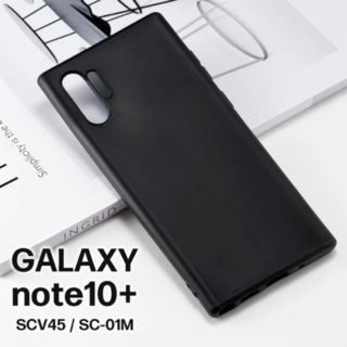 Galaxy Note10+ケース TPUケース ブラック(Androidケース)