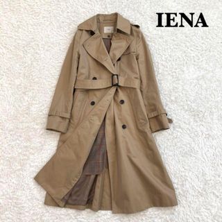 イエナ(IENA)のイエナ　IENA ハイカウントギャバロングトレンチコート　38(トレンチコート)