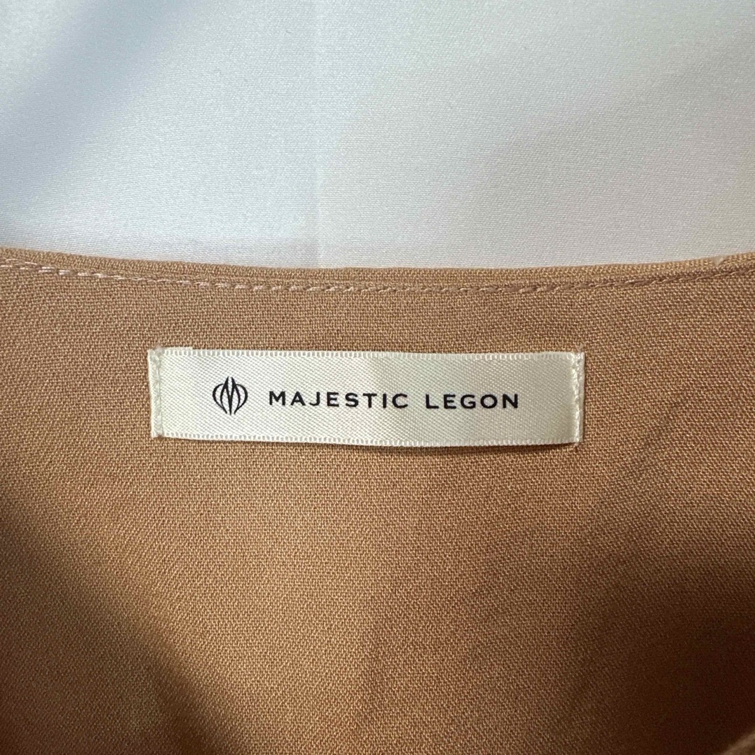 MAJESTIC LEGON(マジェスティックレゴン)のMAJESTIC LEGON ビックカラー スキッパー ブラウス シャツ 5d6 レディースのトップス(シャツ/ブラウス(長袖/七分))の商品写真