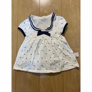 ニシマツヤ(西松屋)の【美品】babynest 半袖カバーオール ロンパース　ワンピース  女の子(カバーオール)