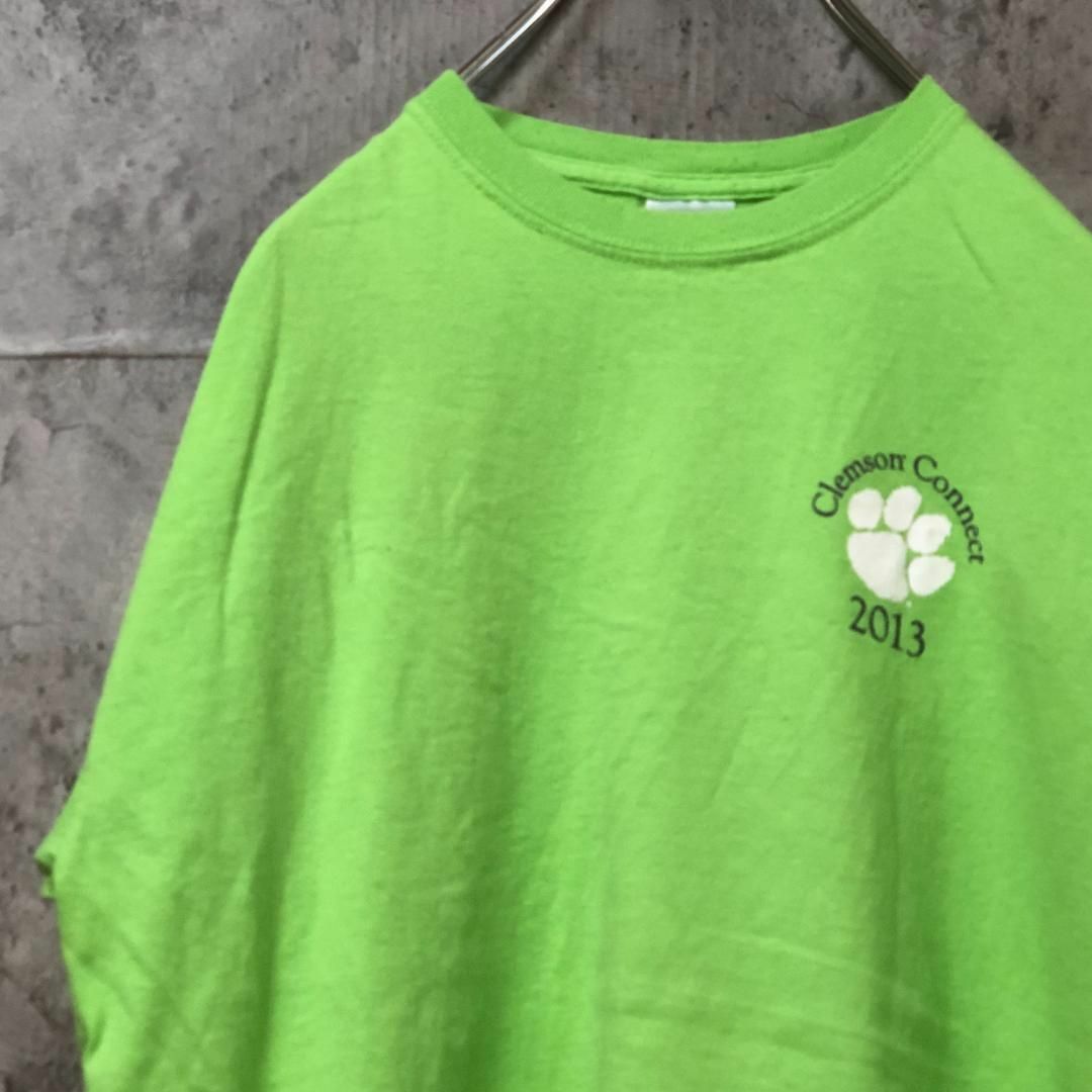 Clemson Connect 肉球 ワンポイント USA輸入 Tシャツ メンズのトップス(Tシャツ/カットソー(半袖/袖なし))の商品写真