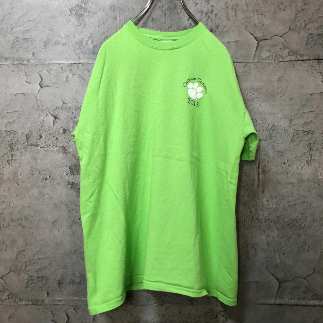 Clemson Connect 肉球 ワンポイント USA輸入 Tシャツ メンズのトップス(Tシャツ/カットソー(半袖/袖なし))の商品写真