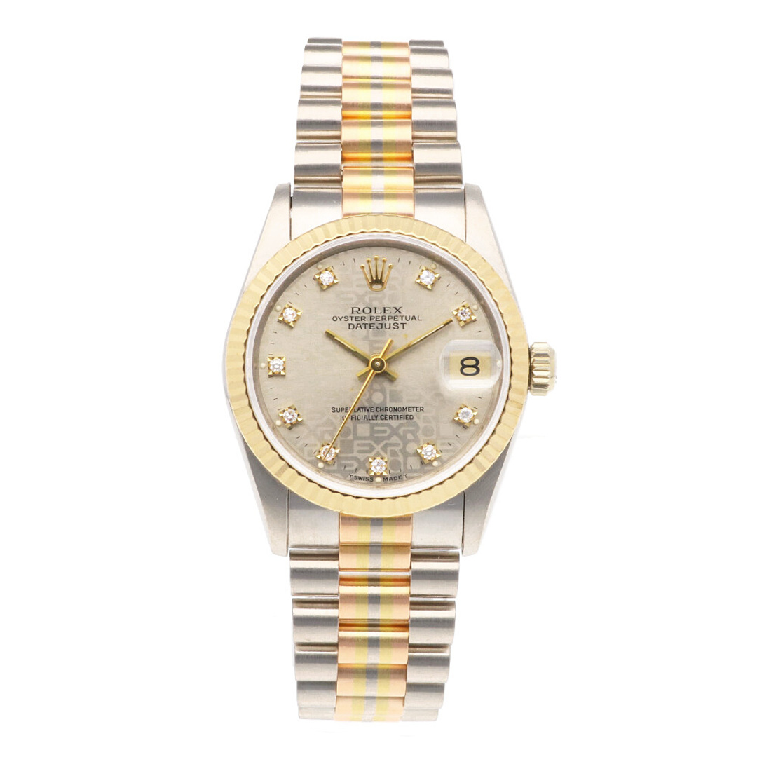 ROLEX(ロレックス)のロレックス デイトジャスト オイスターパーペチュアル 腕時計 時計 18金 K18ホワイトゴールド 68279G 自動巻き ユニセックス 1年保証 ROLEX  中古 レディースのファッション小物(腕時計)の商品写真