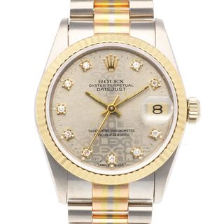 ロレックス(ROLEX)のロレックス デイトジャスト オイスターパーペチュアル 腕時計 時計 18金 K18ホワイトゴールド 68279G 自動巻き ユニセックス 1年保証 ROLEX  中古(腕時計)