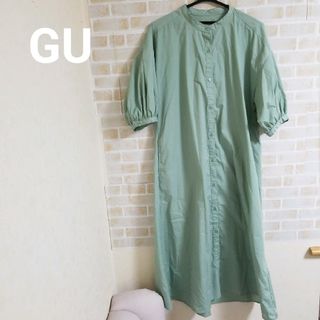 GU - GU バンドカラーシャツワンピース