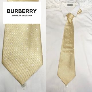 バーバリー(BURBERRY)の【格安】 Burberry London ネクタイ ゴールド ドット(ネクタイ)