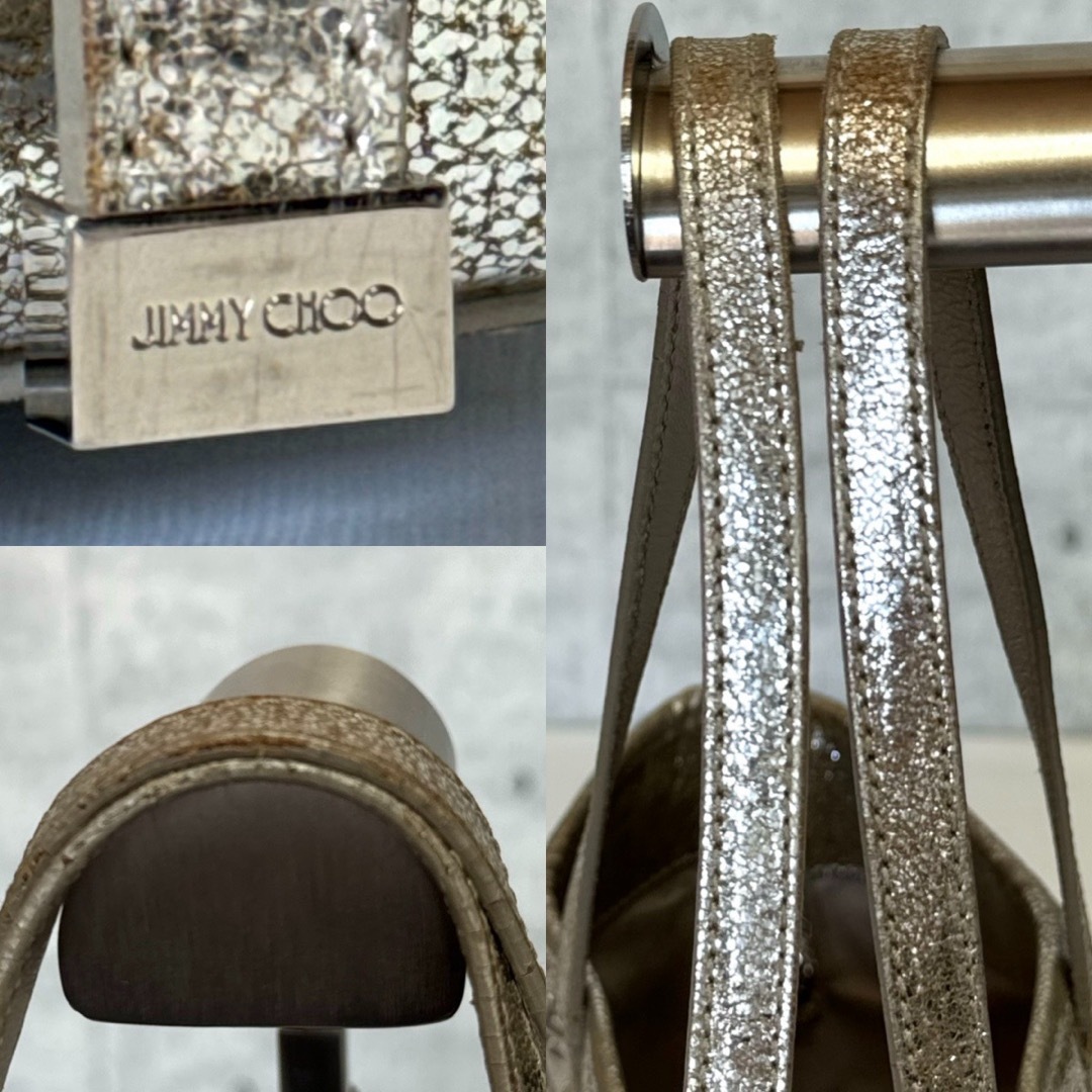 JIMMY CHOO(ジミーチュウ)の【JIMMY CHOO】SASHA/S シルバー スタースタッズ トートバッグ レディースのバッグ(トートバッグ)の商品写真