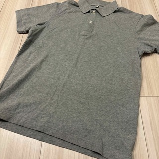 ユニクロ(UNIQLO)のユニクロ　メンズ　ポロシャツ　M グレー(ポロシャツ)