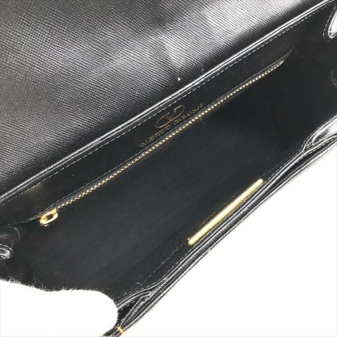 VALENTINO(ヴァレンティノ)の良品 Valentino ヴァレンティノ ショルダー バッグ ブラック レザー ロゴ金具 k1899 レディースのバッグ(ショルダーバッグ)の商品写真