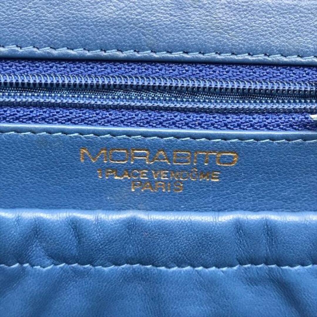 MORABITO(モラビト)の良品 Morabito モラビト クロコ 2WAY セカンド ショルダー バッグ ブルー k2106 レディースのバッグ(ショルダーバッグ)の商品写真