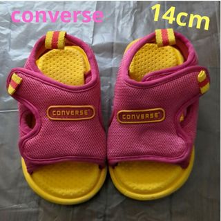 コンバース(CONVERSE)のコンバース　converse　キッズ　ベビー　サンダル　14cm　ピンク(サンダル)