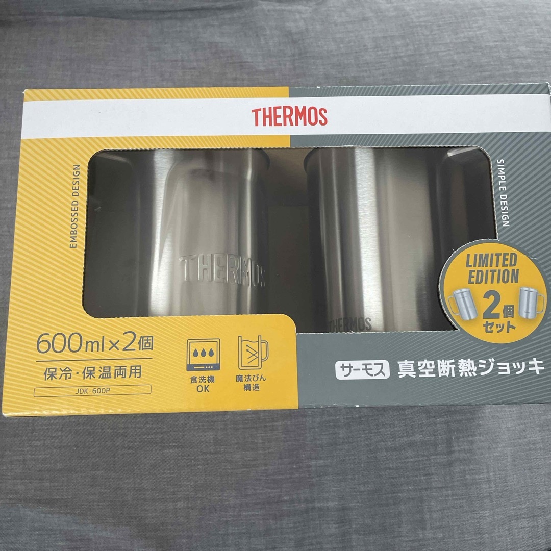 THERMOS(サーモス)のサーモス　真空断熱ジョッキ　２個セット インテリア/住まい/日用品のキッチン/食器(タンブラー)の商品写真