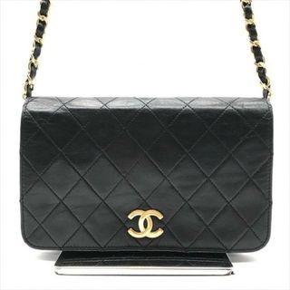 シャネル(CHANEL)の良品 CHANEL シャネル ミニ マトラッセ ココマーク プッシュロック ラムスキン チェーン ショルダー バッグ ブラック a3403(ショルダーバッグ)