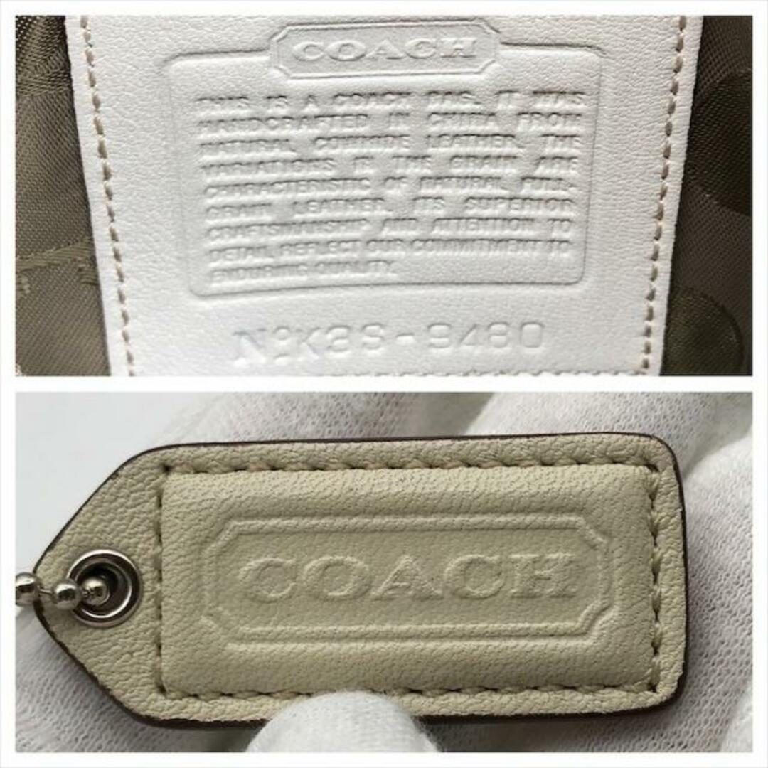 COACH(コーチ)の良品 COACH コーチ レザー ショルダー バッグ ホワイト レディース k1923 レディースのバッグ(ショルダーバッグ)の商品写真