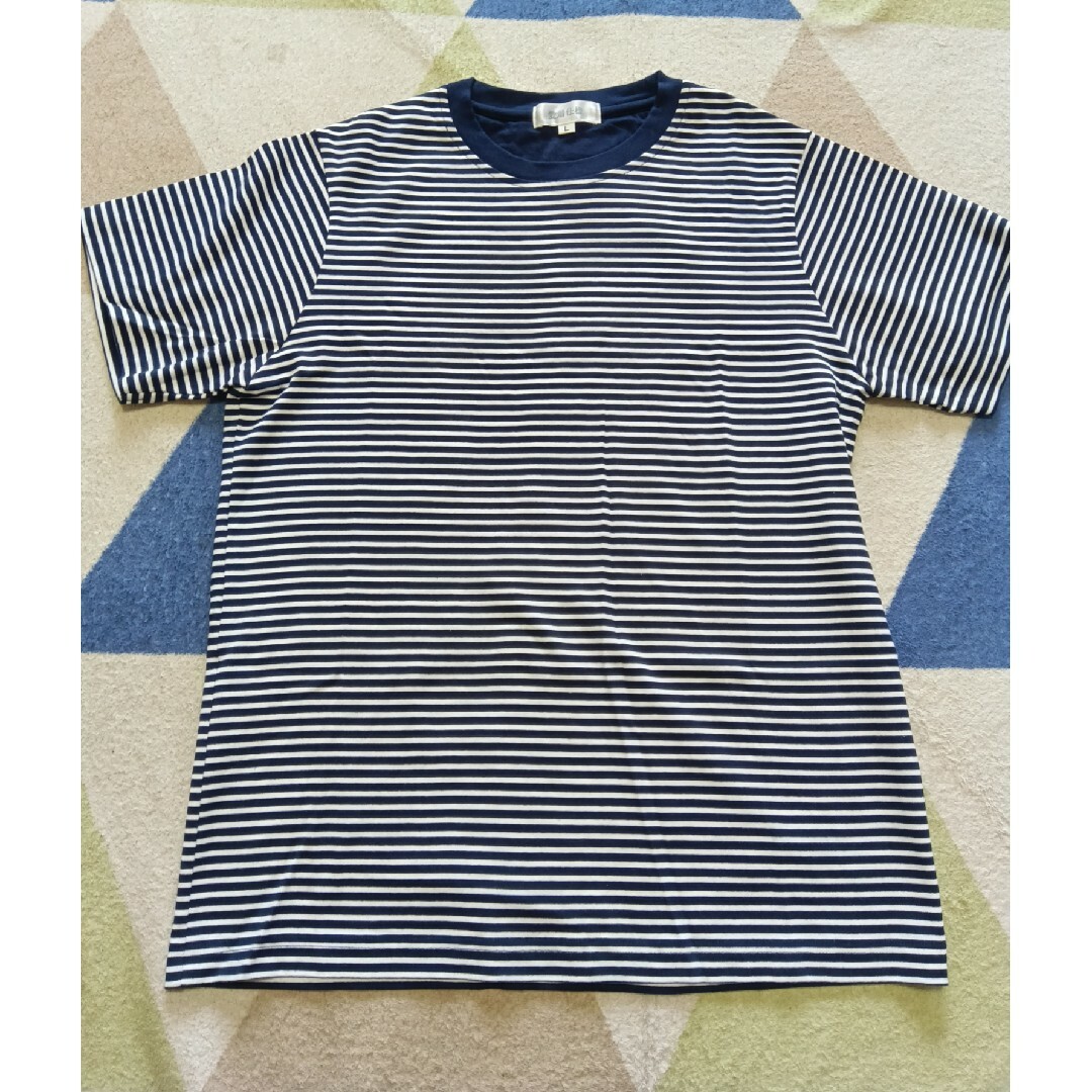 🌸Men's　半袖Tシャツ　ボーダー　Lサイズ　愛着仕様　ダイエー メンズのトップス(Tシャツ/カットソー(半袖/袖なし))の商品写真